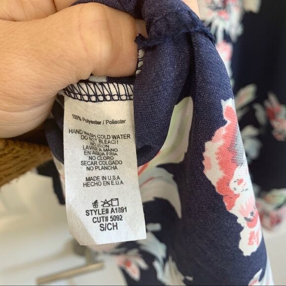 Floral & Navy boho Coverup Cardigan - Picture 4 of 4